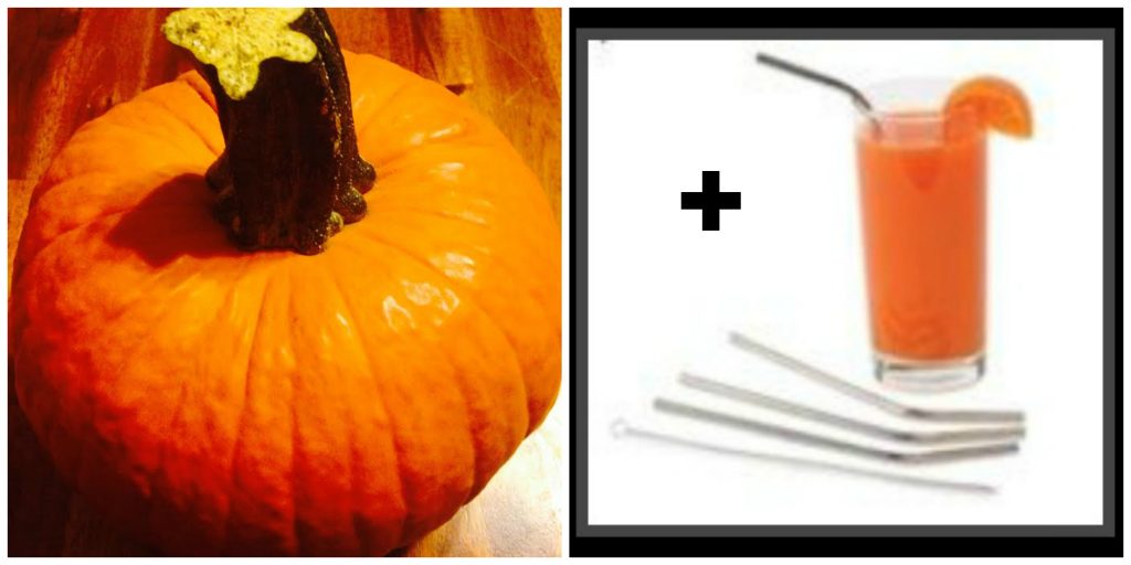 Pumpkin Shakes taste even better when using the stainless steel drinking straw!!