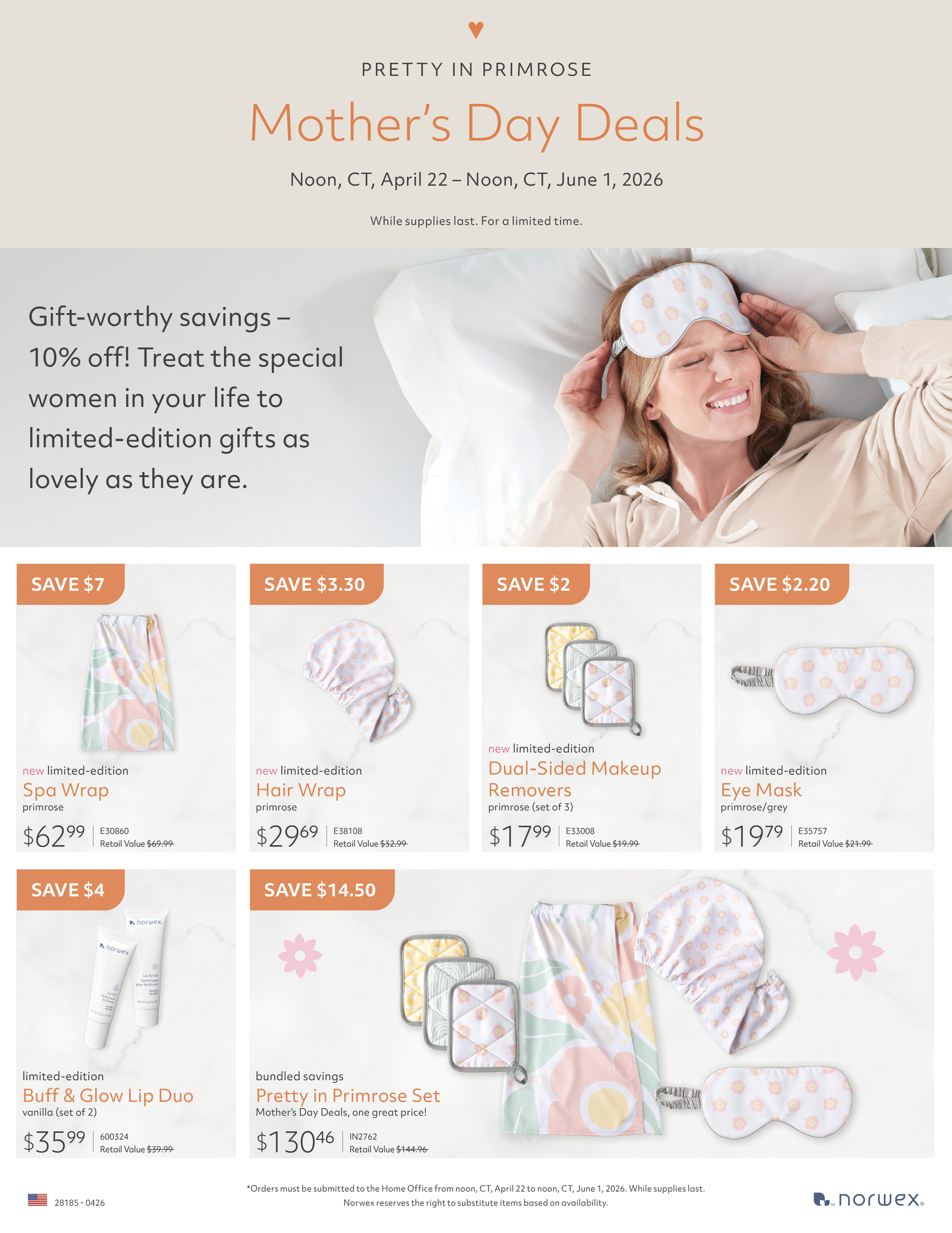 find limited edition Norwex products for mom