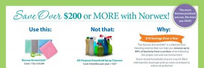 Switch from Conventional Cleaning Products to Norwex and Save Money!!