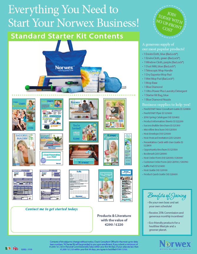 Check out the Norwex Starter Kit for Ireland!!