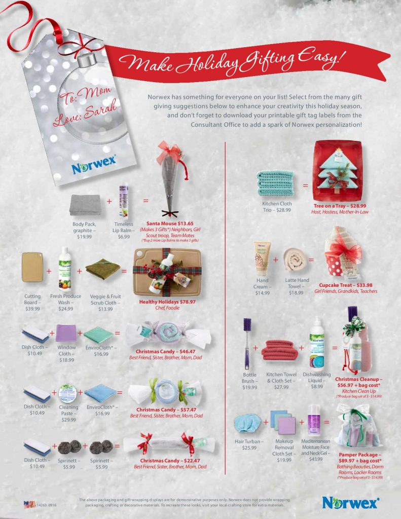Check out these Holiday Gift Ideas from Norwex!