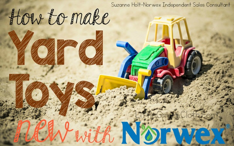Make yard toys looks like new with Norwex
