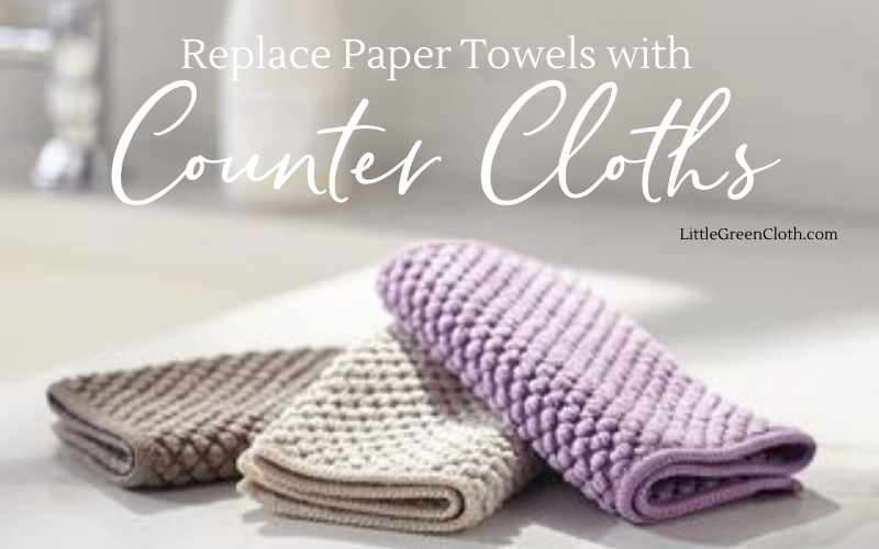 Norwex: Paper Towel vs. Counter Cloth, paper towel