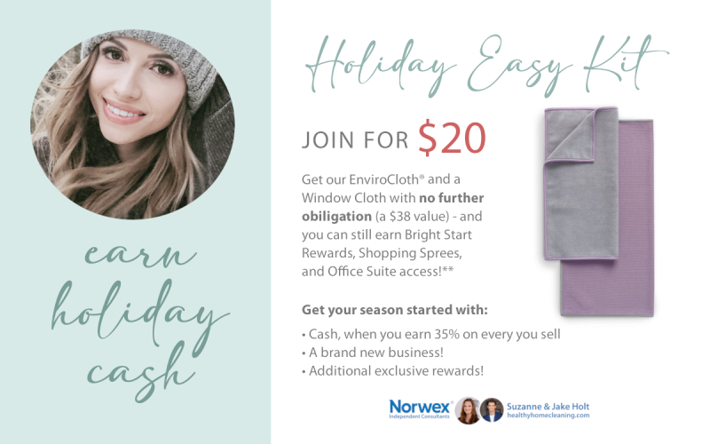 Join Norwex 2 Ways with the $20 Holiday Easy Kit Option!