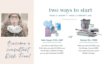 Open a Norwex consultant account RISK FREE in January with our Safe Haven 5 Kit!