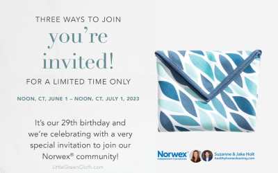 You’re Invited to Celebrate with 3 Ways to Join Norwex through June!