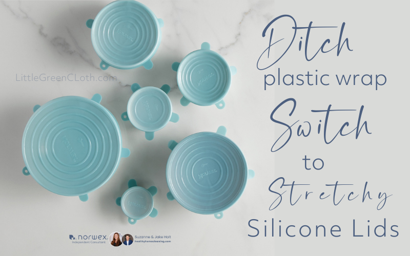 Ditch your Plastic Wrap for Sturdy and Sustainable Norwex Stretch Silicone Lids!