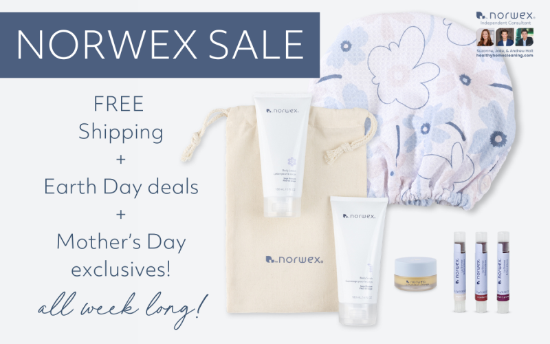Shop Limited Edition Products, Earth Day deals, and get FREE Shipping during the Norwex Sale!