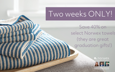 Save 40% on Select Norwex Towels for 2 Weeks Only- It’s the Best Graduation Present!