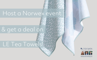 Host a Norwex event in May & Get a deal on LE Tea Towels!