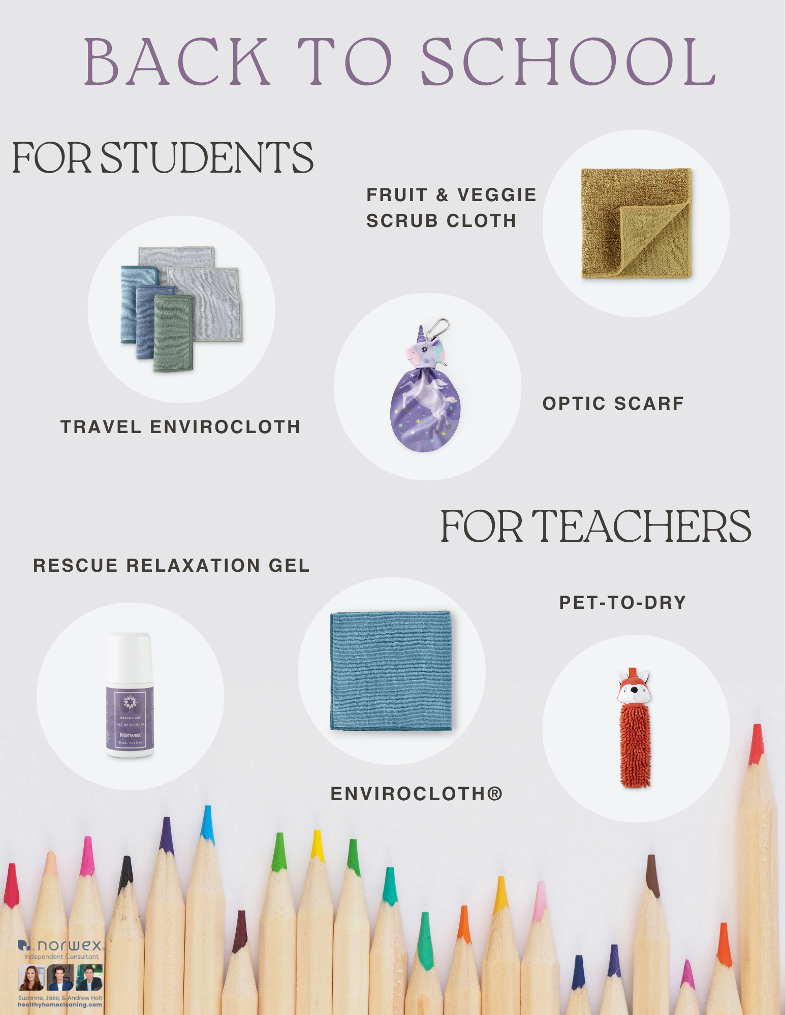 Norwex back to school essentials