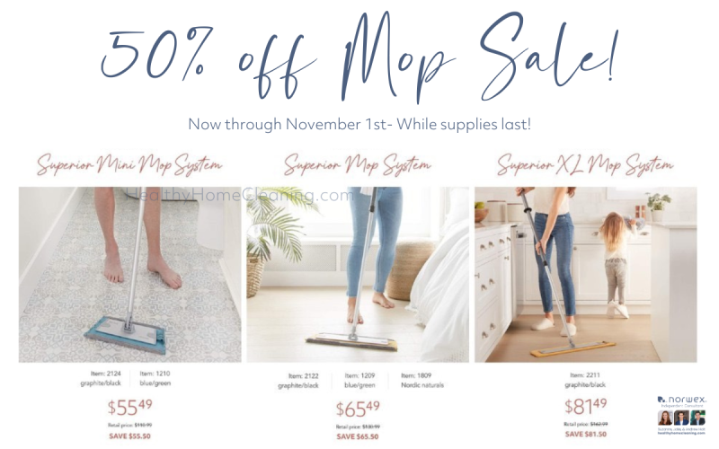 50% off Norwex Mop Sale Starts Now- The Price is Unbeatable!