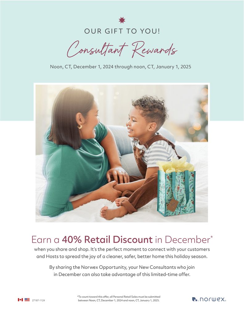 Norwex consultant 40% discount in December